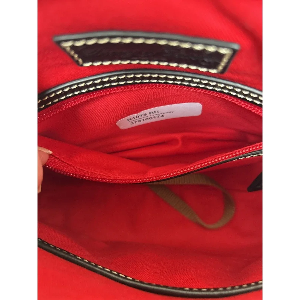 Dooney & Bourke Cameron Crossbody Black Pebbled Leather Bag R1075 BB
